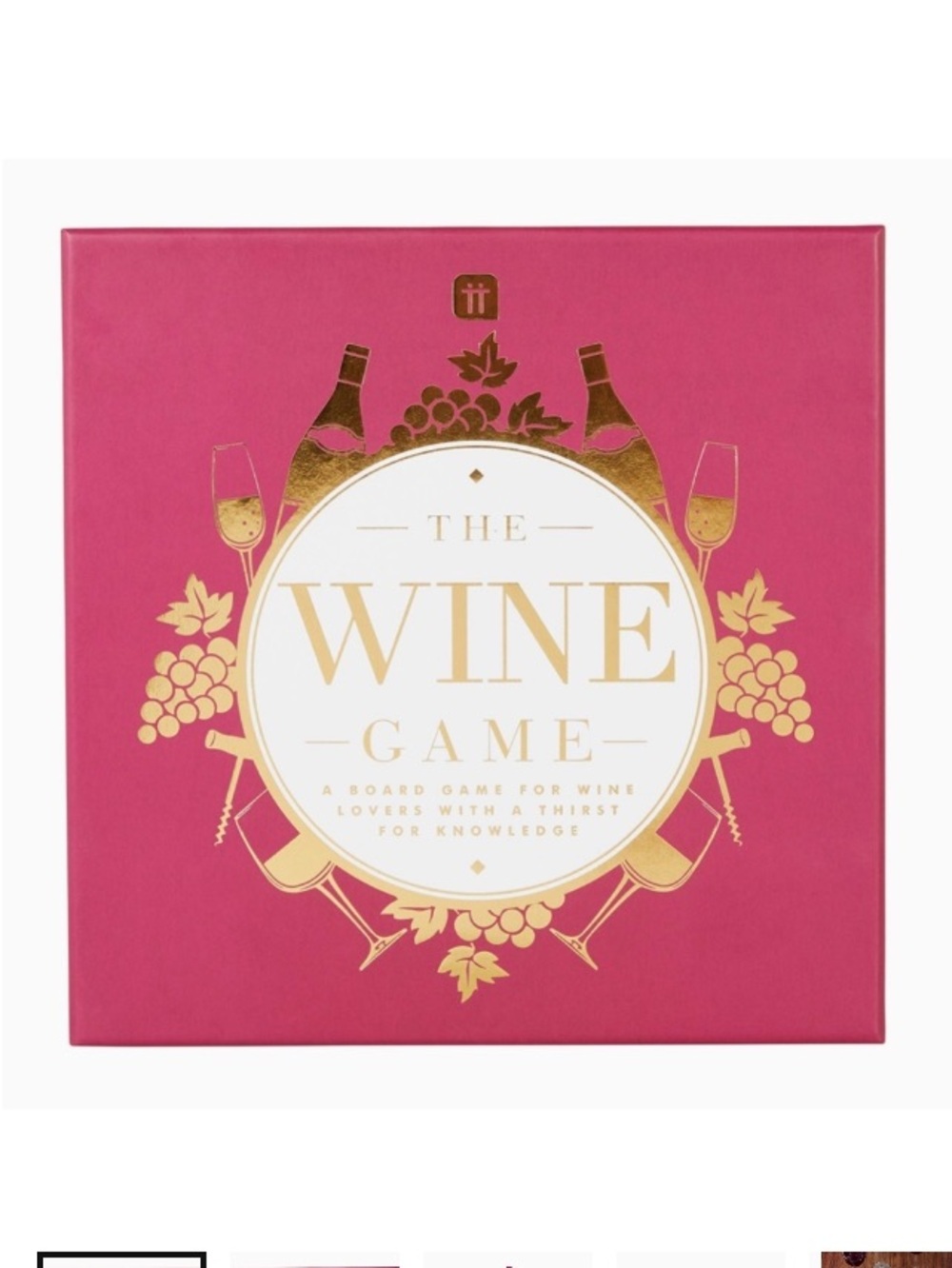 The Wine Game - Wine Themed Trivia Board Game for Adults NWT
